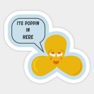Poppin Popcorn Sticker